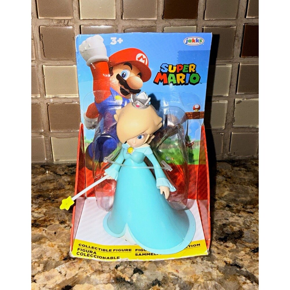 Nintendo Super Mario Rosalina 4” Figure Jakks Pacific 2022 Star Wand